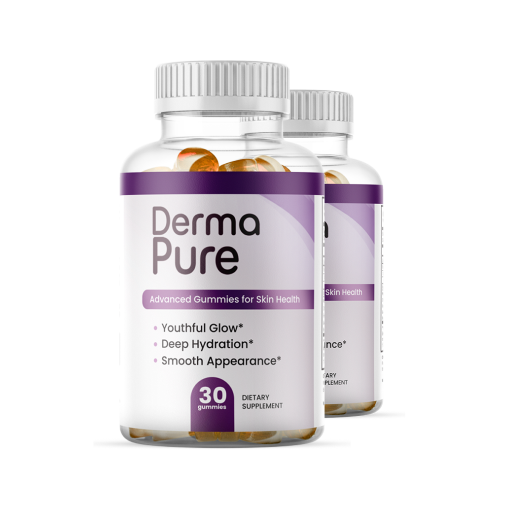 DermaPure skin health gummies bottle
